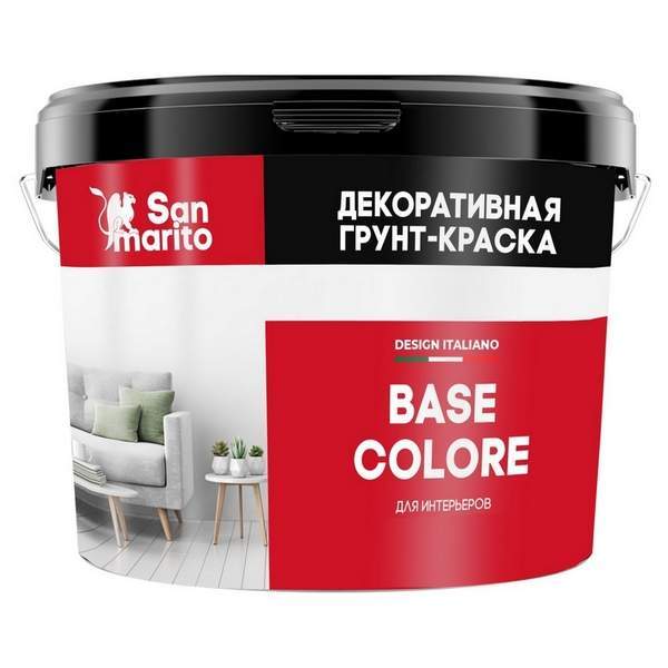Грунт-краска San Marito Base Colore Z125NL09 декоративная (9 л), шт