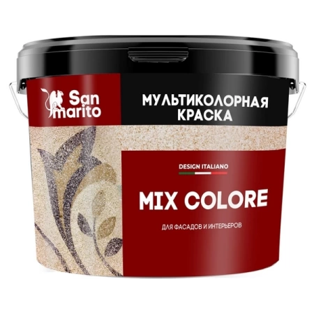 Краска San Marito Mix Colore Z208CK05 мультиколорная для фасадов и интерьеров M-521 (5 кг), шт