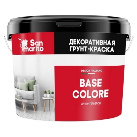 Грунт-краска San Marito Base Colore Z125NN27 декоративная (2,7 л), шт